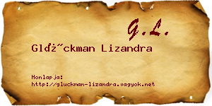 Glückman Lizandra névjegykártya